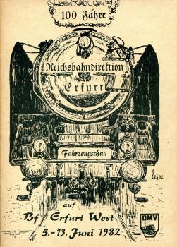 100 Jahre Rbd Erfurt Fahrzeugausstellung erfurt West 1982 DNV