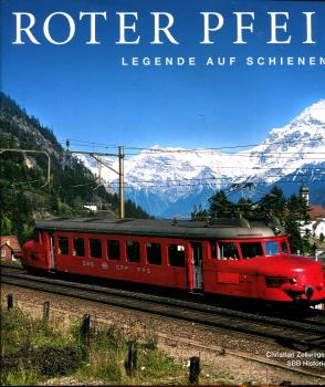 Roter Pfeil Legende auf Schienen