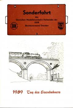 Sonderfahrt DMV Dresden 1989 Tag des Eisenbahners