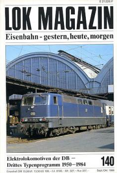 Lok Magazin Heft 140, 09 / 1986