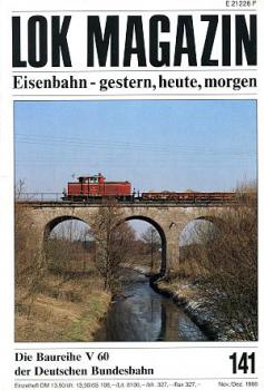 Lok Magazin Heft 141, 11 / 1986 V 60 der DB, u.a.