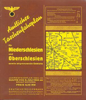 Taschenfahrplan RD Niederschlesien/ Oberschlesien 1944