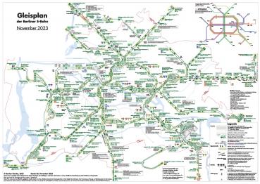 Berliner S-Bahn Gleisplan 2023