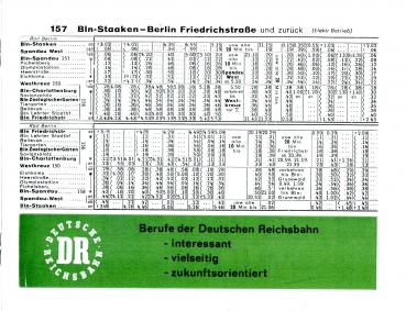 S-Bahn Taschenfahrplan ab 1.6.1975 (Nachdruck)