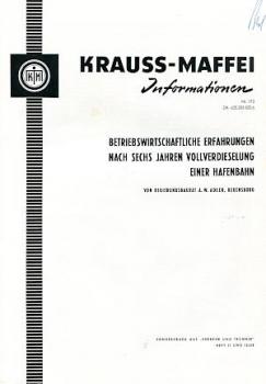 Erfahrungen nach 6 jahren Vollverdieselung einer Hafenbahn, Rege