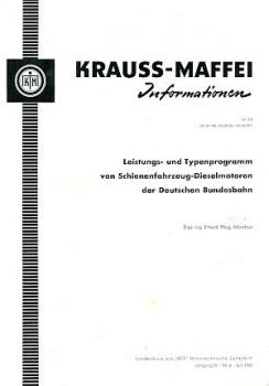 Leistungs und Typenprogramm von Schienenfahrzeug Dieselmotoren d