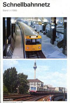 Schnellbahnnetz Berlin 01.04.1990