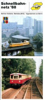 Schnellbahnnetz Berlin 1988