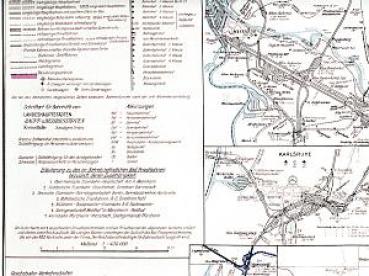 Streckenkarte RBD Karlsruhe 1945