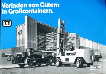 Verladen von Gütern in Großcontainern