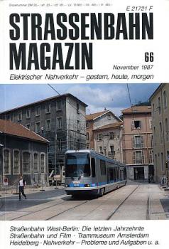 Strassenbahn Magazin Heft 66, 11 / 1987