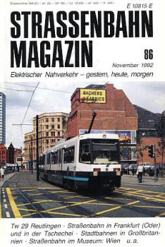 Strassenbahn Magazin Heft 86, 11 / 1992