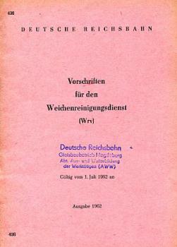 DV 436 Weichenreinigungsdienst DR 1962