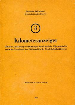 Kilometeranzeiger RBD Dresden 1985 DR