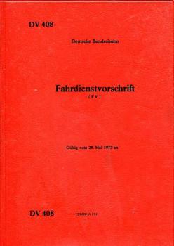 DV 408 Fahrdienstvorschrift DB 1972