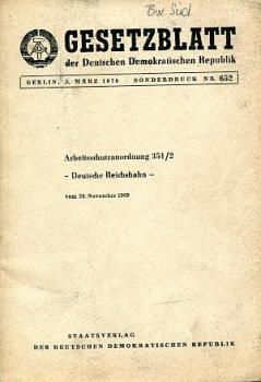 Arbeitsschutzanordnung 351/2 DR