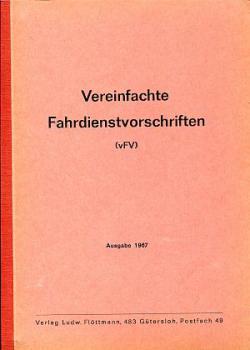 Vereinfachte Fahrdienstvorschriften DB 1967