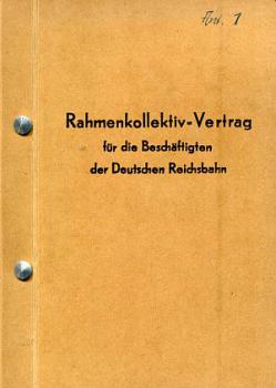 Rahmenkollektiv Vertrag der Deutschen Reichsbahn 1956