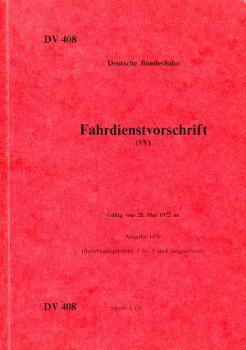 DV 408 Fahrdienstvorschrift DB 1979