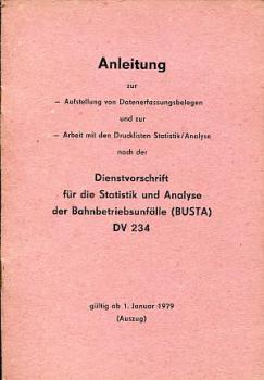 Anleitung zur DV für die Statistik und Analyse der Bahnbetriebsunfälle zu DV 234