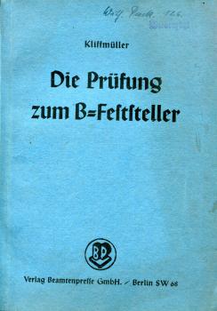 Die Prüfung zum B-Feststeller