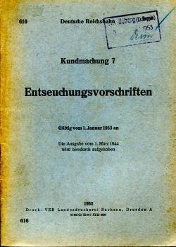 DV 616 Entseuchungsvorschriften