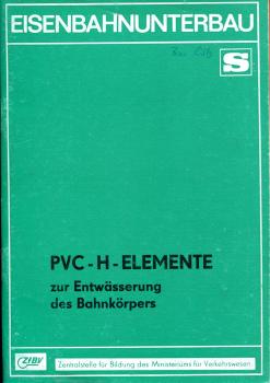 PVC-H-Elememte zur Entwässerung des Bahnkörpers