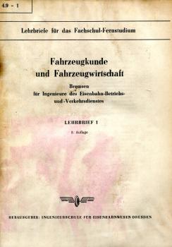 Fahrzeugkunde und Fahrzeugwirtschaft – Bremsen Lehrbrief 1