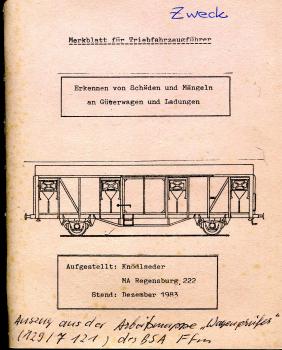 Erkennen von Schäden und Mängeln an Güterwagen und Ladungen