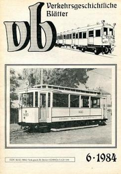 Verkehrsgeschichtliche Blätter Heft 06 / 1984
