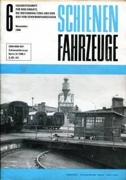 Schienenfahrzeuge Heft 6 / November 1988