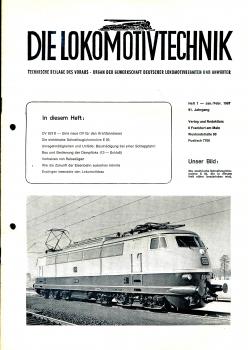 Die Lokomotivtechnik Heft 1 / 1967