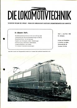 Die Lokomotivtechnik Heft 1 / 1968