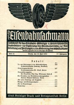 Der Eisenbahnfachmann Heft 14 / 1941