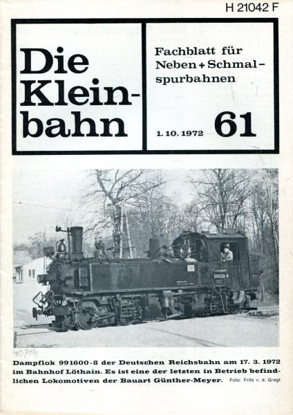 Die Kleinbahn Heft 61