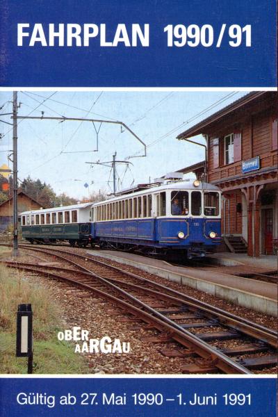 Fahrplan Oberaargau 1990 / 1991