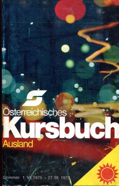 Kursbuch Österreich Ausland 1975