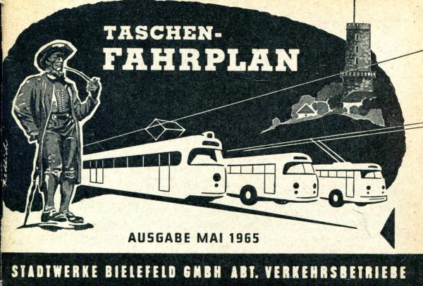 Fahrplan Stadtwerke Bielefeld 1965