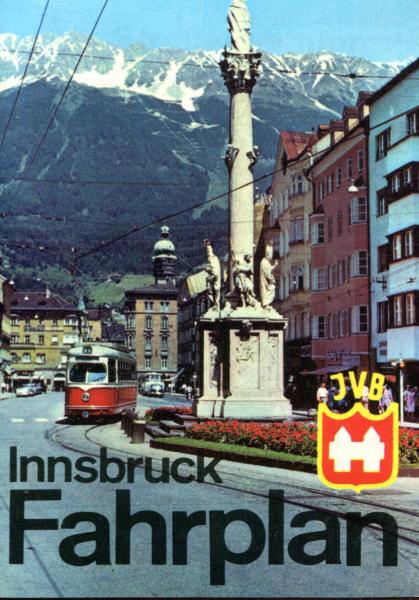 Fahrplan Innsbruck 1970