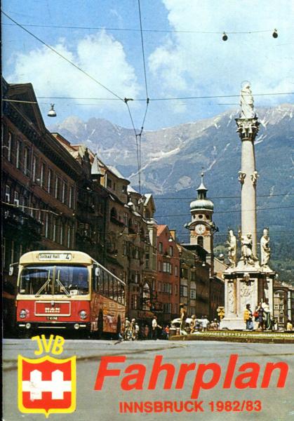 Fahrplan Innsbruck 1982