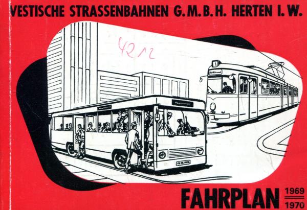 Fahrplan Vestische Straßenbahn 1969 / 1970 ( ab November )