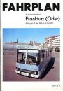 Fahrplan Verkehrskombinat Frankfurt Oder 1990 / 1991