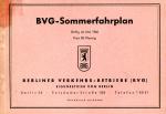 BVG Fahrplan 1966