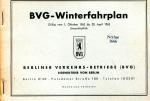 BVG Fahrplan 1962 / 1963