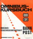 Omnibuskursbuch 1978 DB Bahn Post