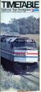 Timetable National Trains Amtrak 1980