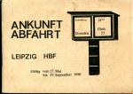 Ankunft / Abfahrt Leipzig Hbf 1990