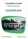 Fahrplan Stadtwerke Hamm 1965