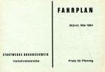 Fahrplan Stadtwerke Braunschweig 1964