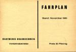 Fahrplan Stadtwerke Braunschweig 1963 ( ab November )